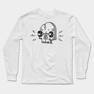 SKULL OF SKATEBOARD Long Sleeve T-Shirt